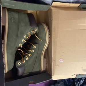 green timberland boots.